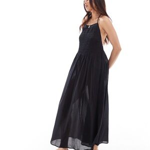 NWOT All Saints Black Halter Maxi Dress Medium RETAIL $149